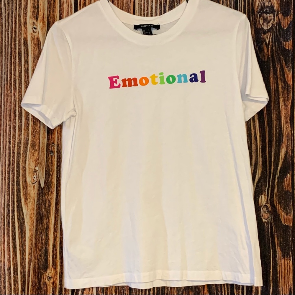 ⛱ F21 emotional Tee